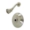 Kingston Brass KB3638TSLH Shower Trim Only W/out Handle, Brushed Nickel KB3638TSLH - alternate 1